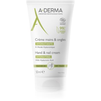 A-Derma Essentials Hand & Nail Cream cremă hidratantă pentru mâini și unghii cu acid hialuronic - imagine 2